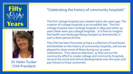 History of the Community Hospitals Dr Helen Tucker 